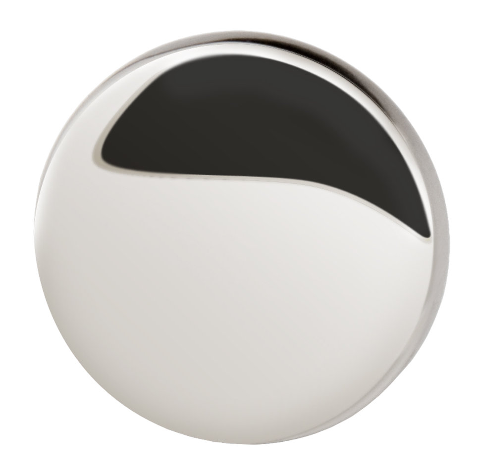 Lancaster 1.13" Round Cabinet Knob, Polished Nickel