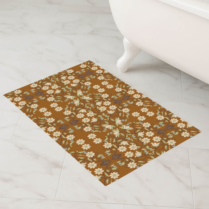 Tapis de bain Myah Millie, Rectangle - L 34 po x l 21 po, Brun