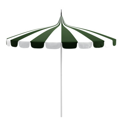 Tayeko Striped Scalloped Market Umbrella