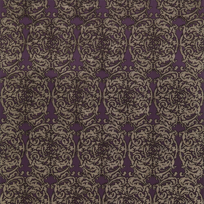 Tespi Fabric, Amethyst/Mole