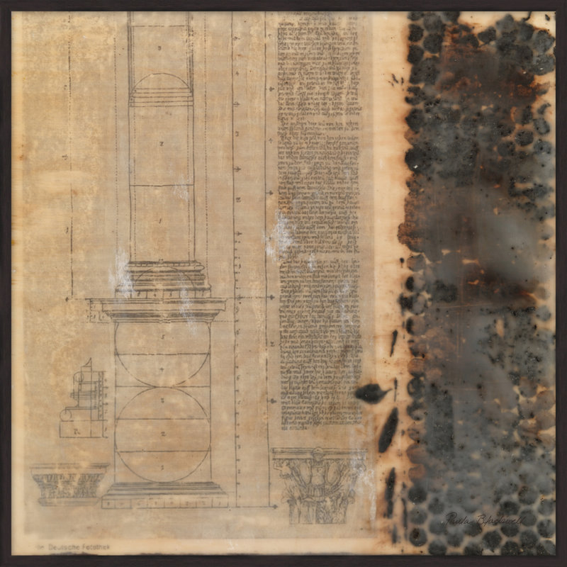 Encaustic Column 3 - peinture sur toile