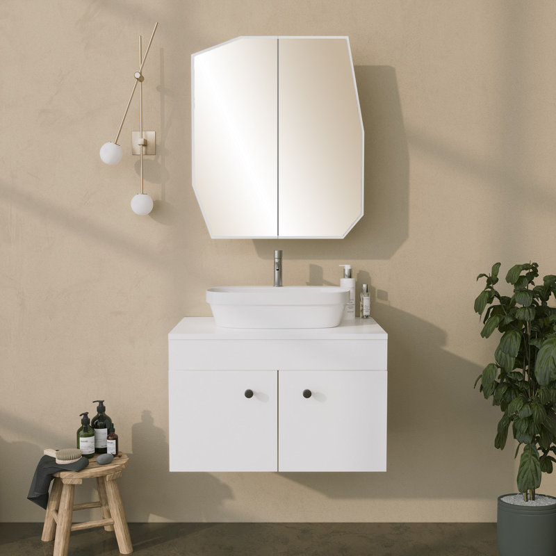 Armoire de salle de bain, Blanc