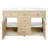 Natural Rattan Bathroom Vanity with Solid Wood Frame and Premium Ceramic Basin