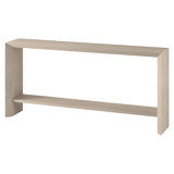 Osman Rectangular Console Table in Antiqued Grey Oak