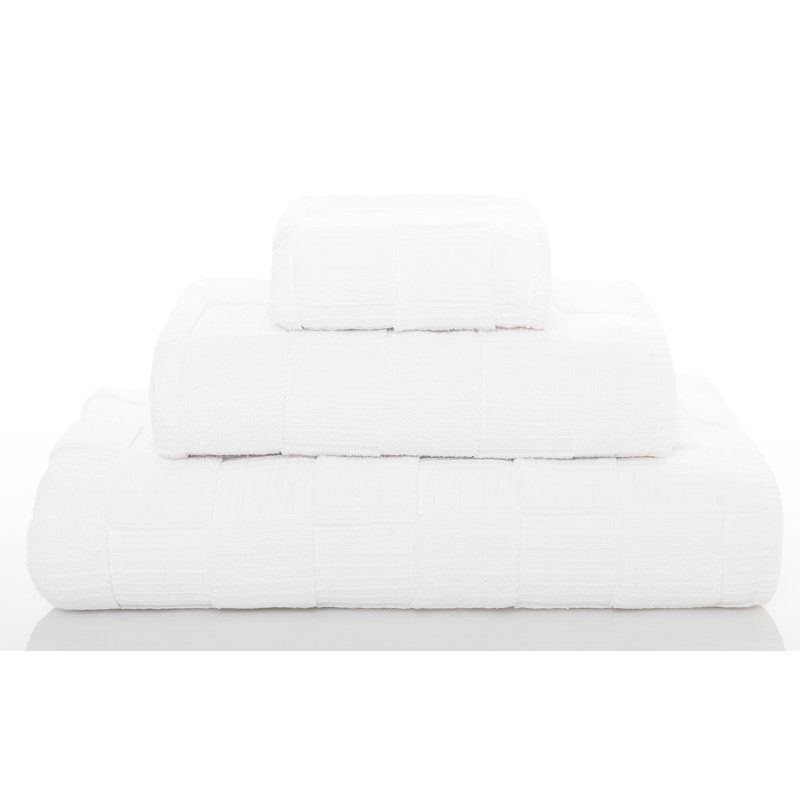 Chess Washcloth, White
