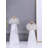 11.02'' H Marble Tabletop Candlestick