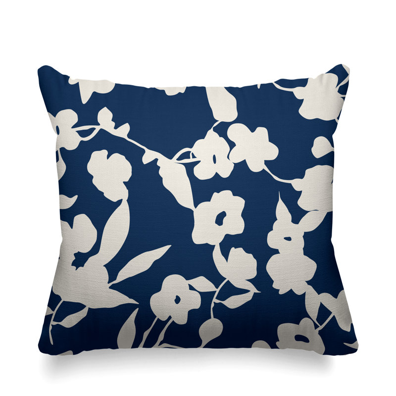 Housse et insert de coussin extérieur d'extérieur, Denim, 19 po x l 19 po