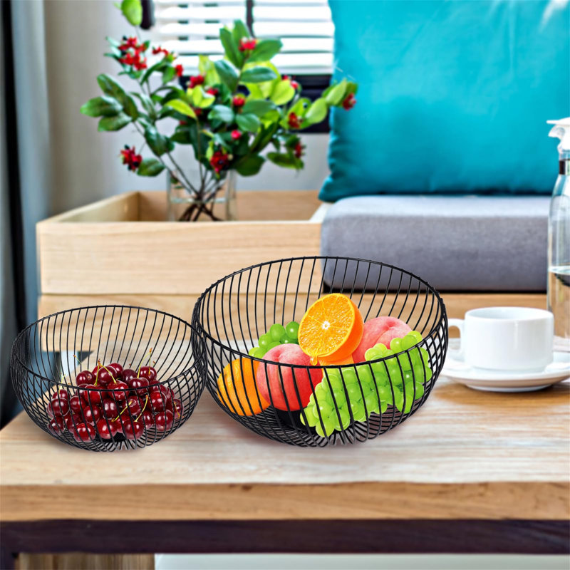 Belfry Kitchen Mangrella Metal Fruit Basket