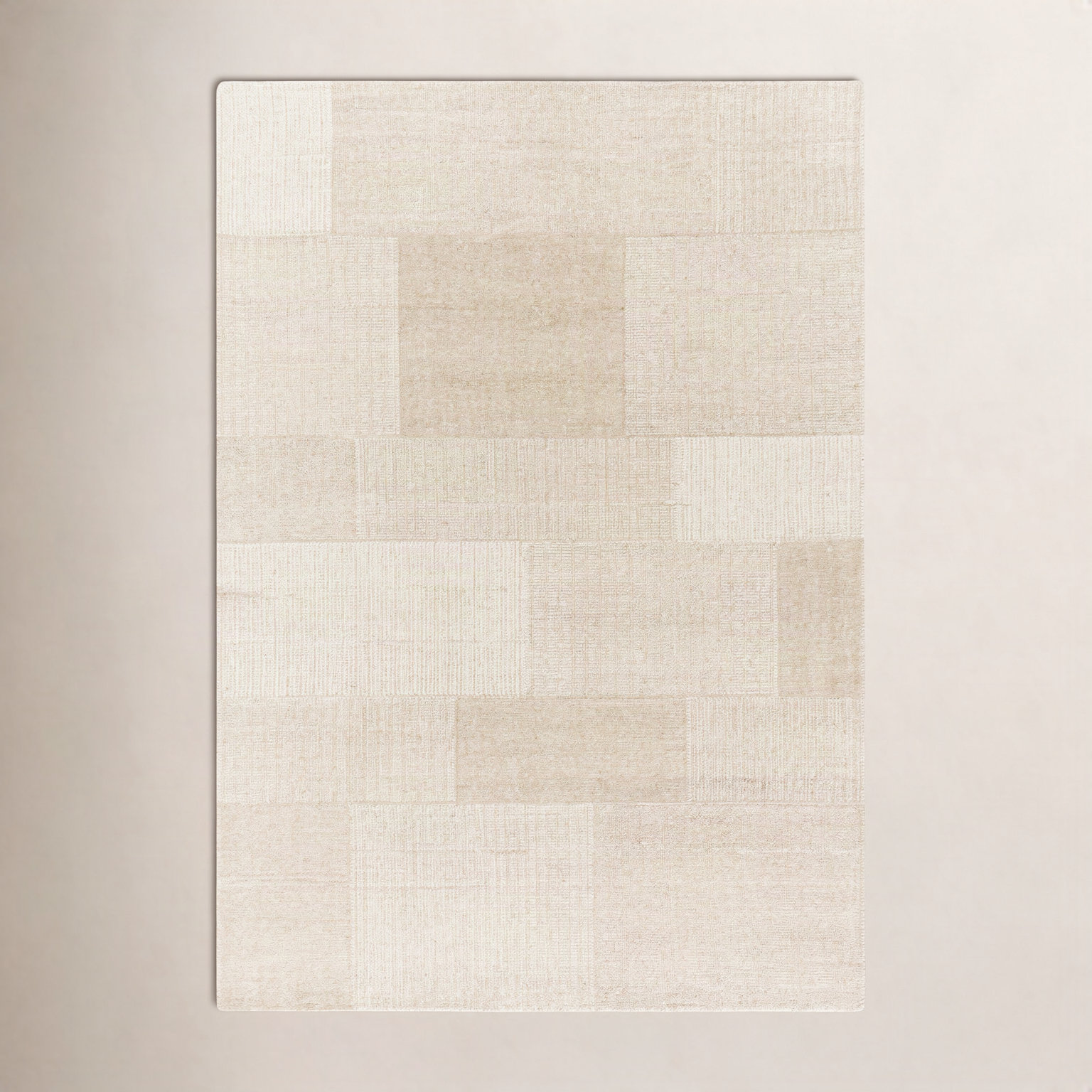 Cheena Hand-Tufted Block Print Rug, Rectangle 8' x 10'