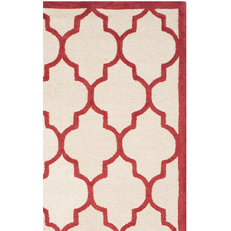 Martins Hand Tufted Wool Geometric Rug, Rectangle 8' x 10'