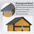 Outdoor Storage Cabinet Weatherproof Wood Storage Shed With Waterproof Roof Lockable Doors Removable Shelves Foldable Table Hooks 69 Inches Garden Tool Shed For Yard And Patio