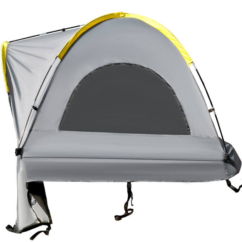 Gray and Yellow 2 Person Camping Tent with Carry Bag