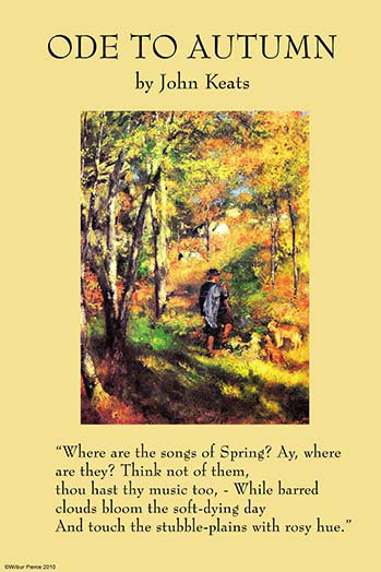 « ode to automne » par john keats, impression