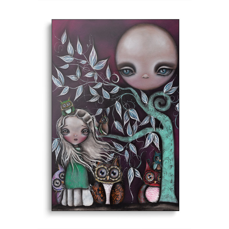 Reproduction d'art mural, toile de Steemplix, «Night Creatures» par Abril Andrade