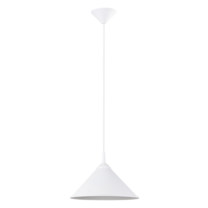 1 - Light Stainless Steel Pendant, White