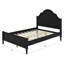 Platform Bed, Wooden Frame with Headboard and Footboard-129458467-129458470