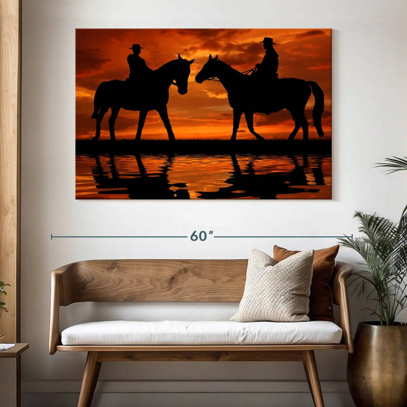 Lelar Cowboy Duo, 34" H x 51" W