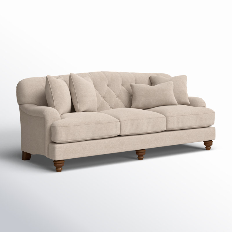 Sullivan Upholstered 90'' Sofa, Anello 26 Burgundy Performance Twill, Manhattan, No
