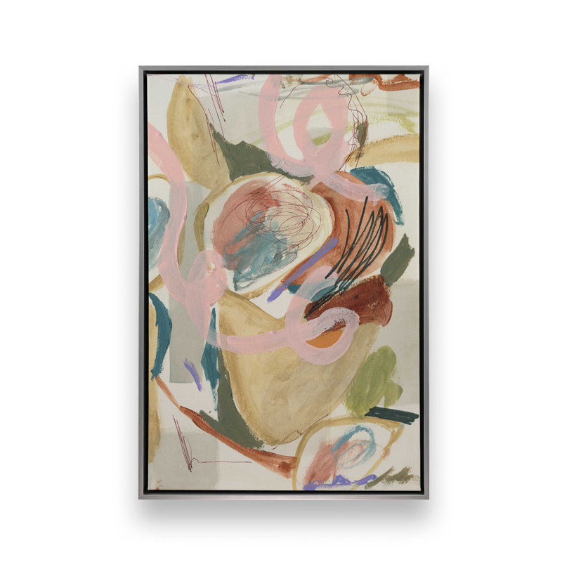 «Unraveled Pulse II» par Melissa Wang, reproduction d'art, H 24 po x l 18 po, «Floater», reproduction encadrée sans passe-par