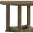 Weathered Oak Finish Round Dining Table