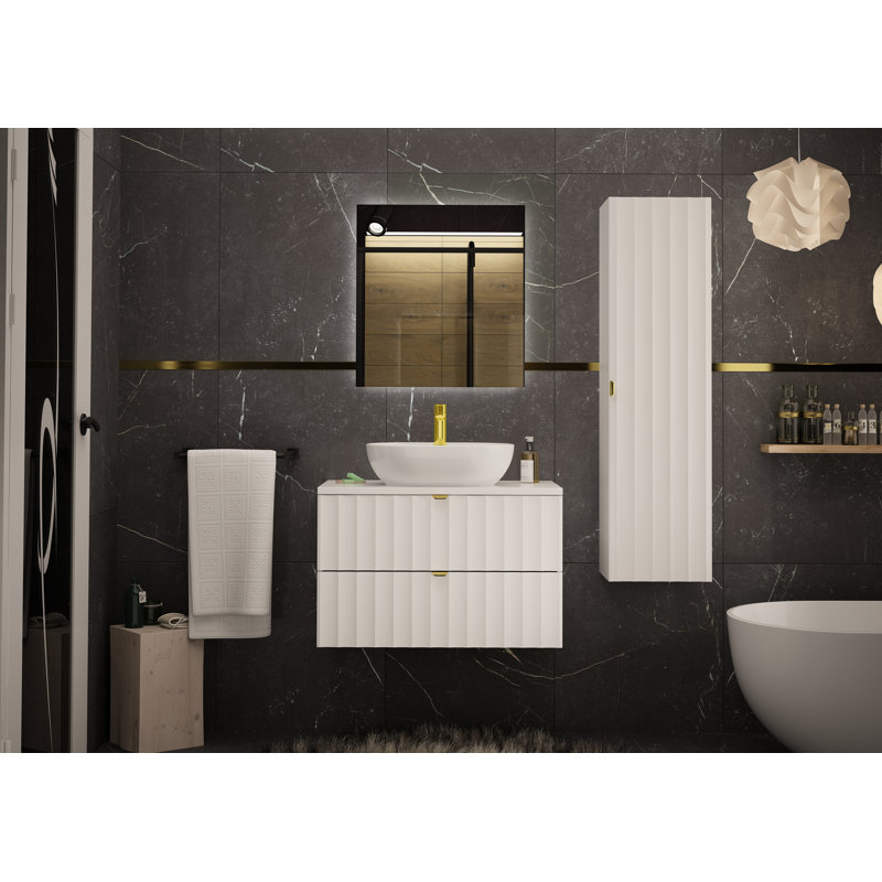 Ahmid Bathroom Storage, Grey