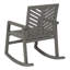 Chaise berçante d'extérieur en bois massif Harbison-1835770833