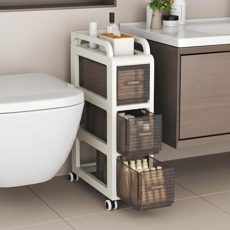 Plastic / Acrylic Freestanding Bathroom Cabinet