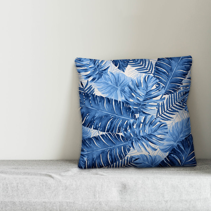 Floral Reversible Throw Pillow