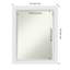 Petit miroir mural biseauté Nasika Blanco