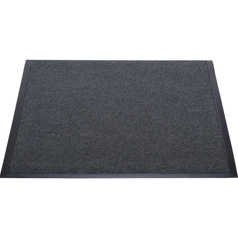 Tapis de porte extérieur uni, Noir anthracite, Rectangle 4 pi x 6 pi