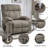 Dual Motor Infinite Position Up To 350 Lbs Power Lift Recliner Chair, Heavy Duty Motion Mechanism With 8-Point Vibration Massage And Lumbar Heating, Dual Cup Holders-1729736484