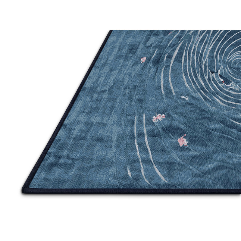 Tapis gris lavable à la machine, Rectangle 8 pi x 10 pi