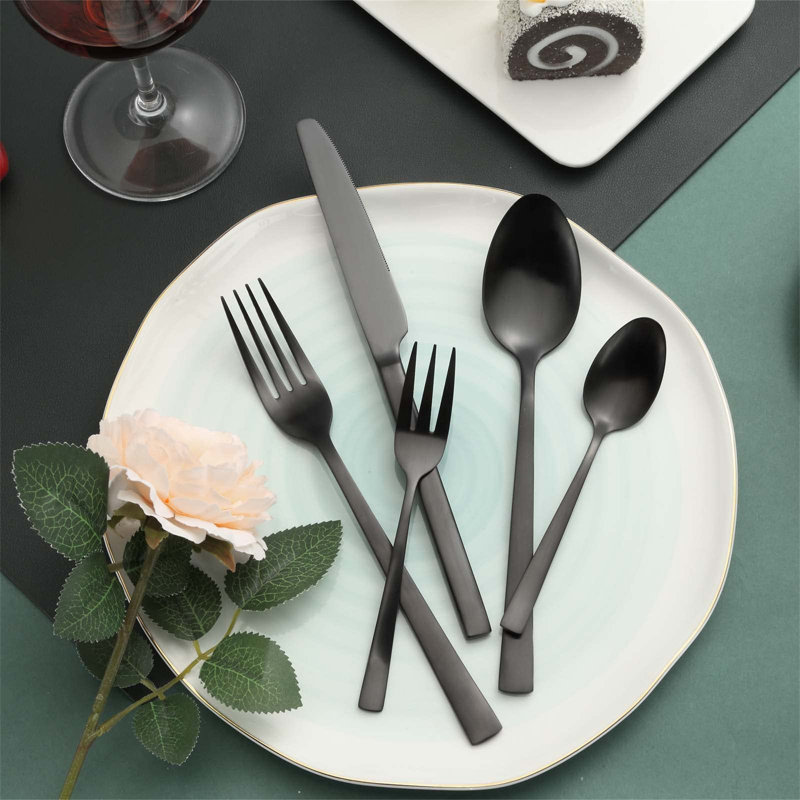 Ebern Designs Nevres 30 Piece Stainless Steel Cutlery Set , Service for 6