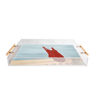 Plateau en acrylique Flow Line