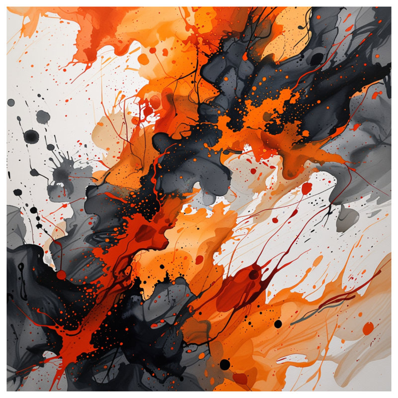 Tapis de bain abstrait, L 24 po x L 17 po