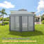 Tente de pavillon escamotable 13x13-112658397