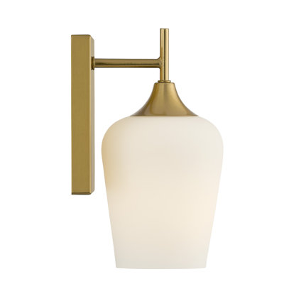 Breena 1-Light Dimmable Armed Sconce