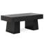 Table basse en bois, table de souhaits rectangulaire, table centrale