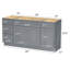 Base de meuble-lavabo simple 63 po seulement-94526398