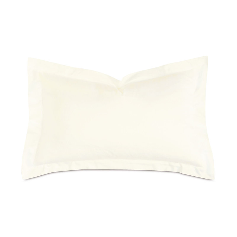 Fresco Sateen Envelope Sham, Ivory, Queen