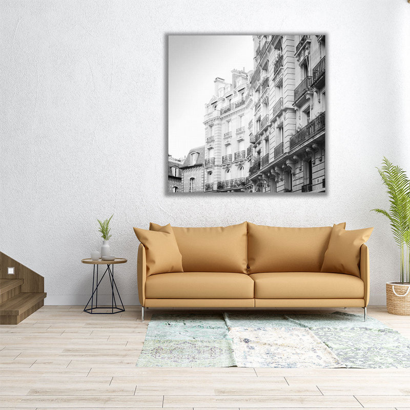 «Paris Moments III Black and White», reproduction d'art sur toile, H 40 po x l 40 po