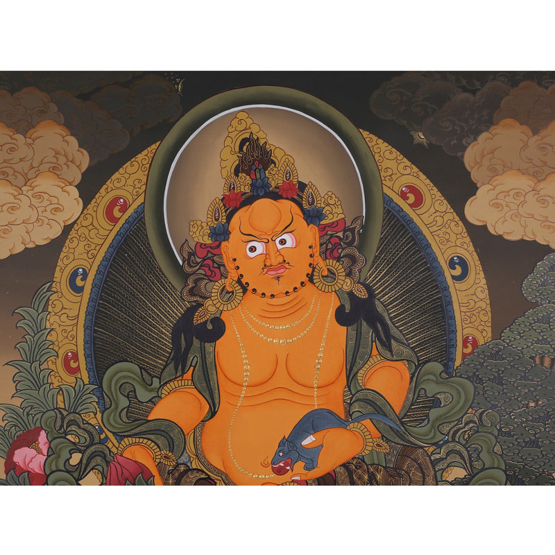 Peinture Kubera Large Thangka (sans brocart)
