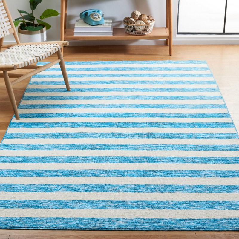 Claymore Easy Care Performance Machine Washable Striped Rug, Rectangle 5' x 8'