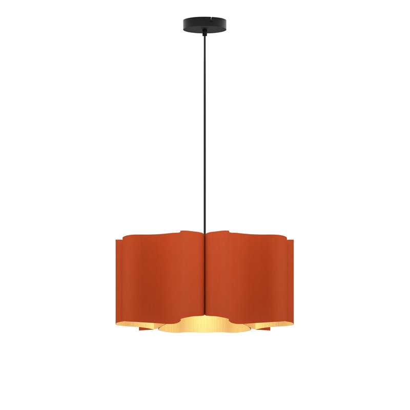 Luminaire suspendu simple 1 lumière Paulina, Terre cuite