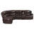 Mclean Dark Brown Power Reclining Sectional Sofa