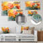 Orange orange, plantes tropicales I - art mural tropical en métal-92739622