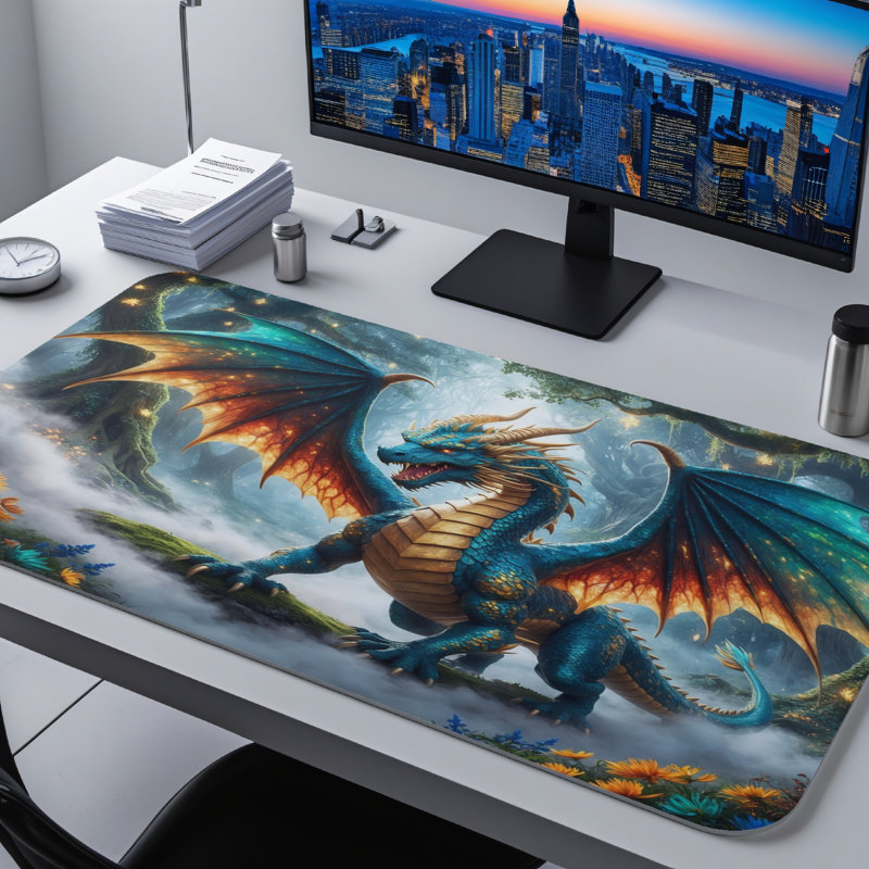 Polyester Desk Pad, 23.6x13.8