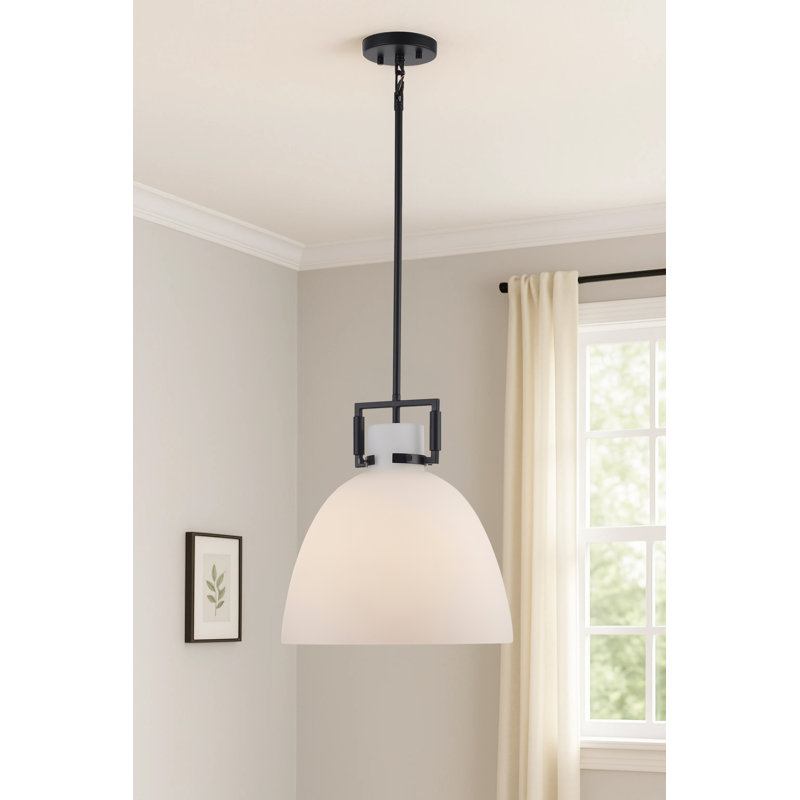 Luminaire suspendu 1 lumière Miami, Noir