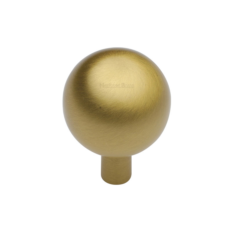 Heritage Brass Cabinet Knob Sphere Design, 2.2cm