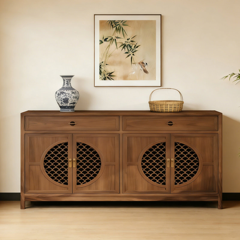 Buffet haut de gamme rétro et minimaliste, H 35,4 po x l 78,7 po x P 15,7 po